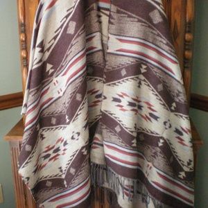 Southwestern Aztec Native Wrap Pendleton pattern